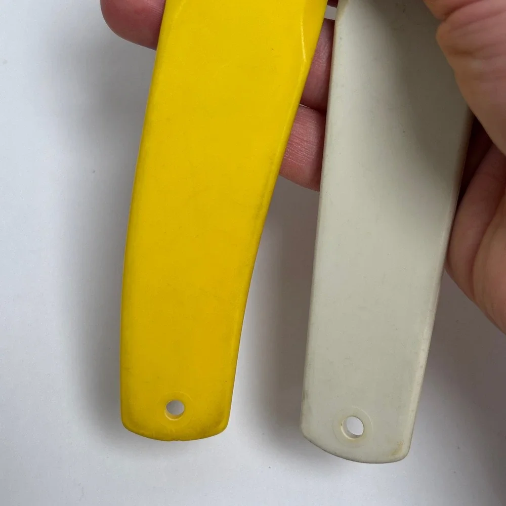 VTG 80s Tupperware Cake Pie Server‎ Slicer Lot of 2 Yellow Cream 1228-3 1228-8